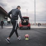 Atlético de Madrid probó el nuevo Alfa Romeo Stelvio